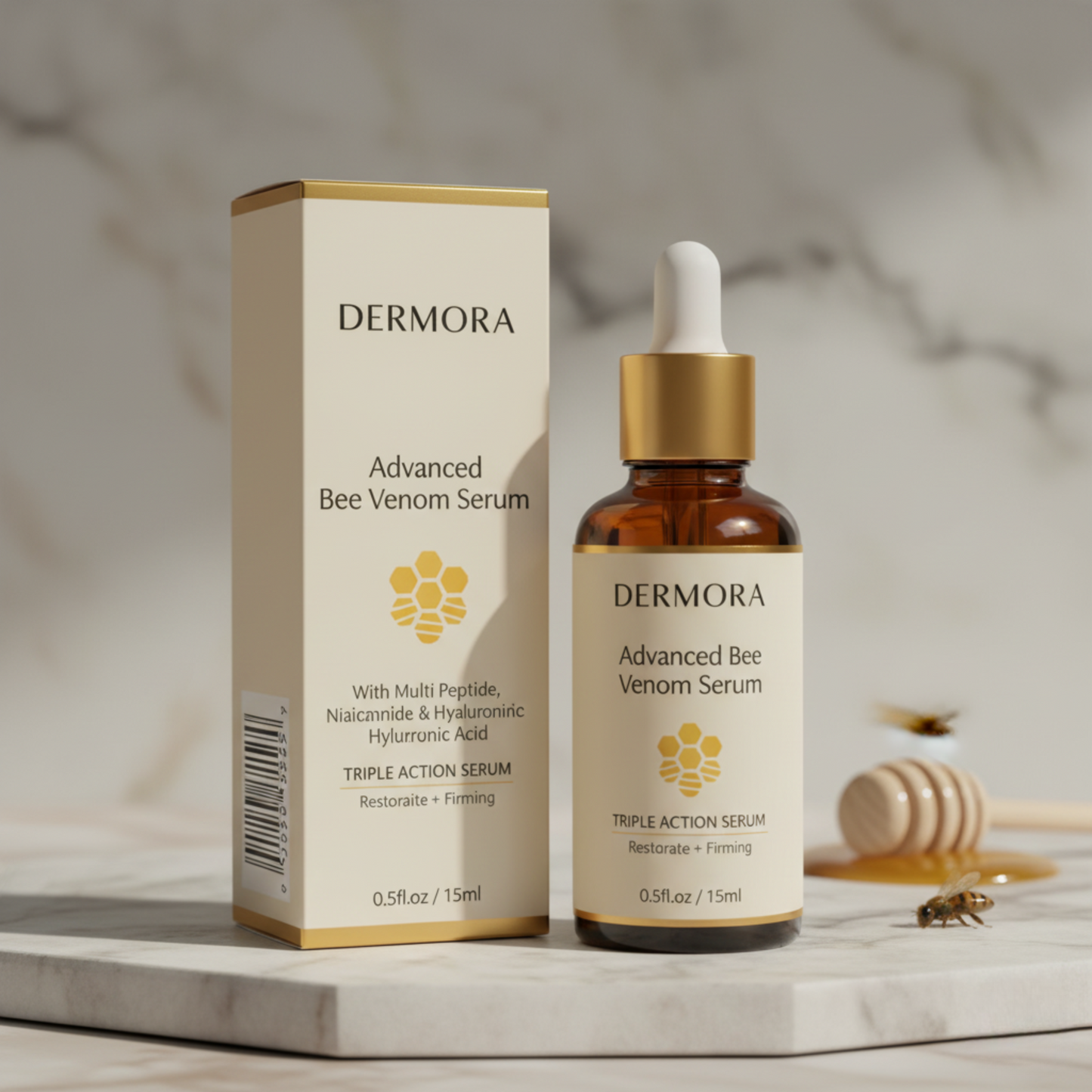 Dermora Advanced Api-Lift Complex™ for a visibly firmer-looking and radiant skin in just 2 weeks